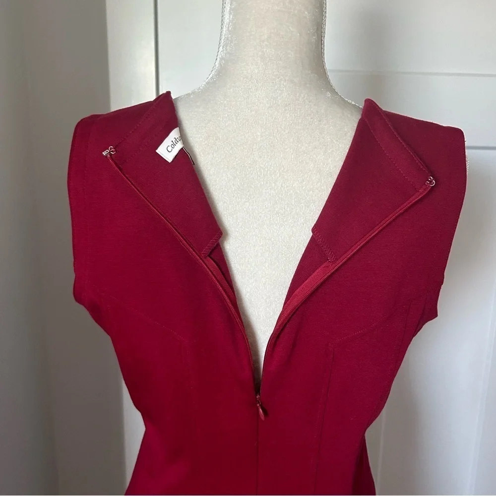 Coldwater Creek Red A-Line Midi Dress - Picture 5 of 9
